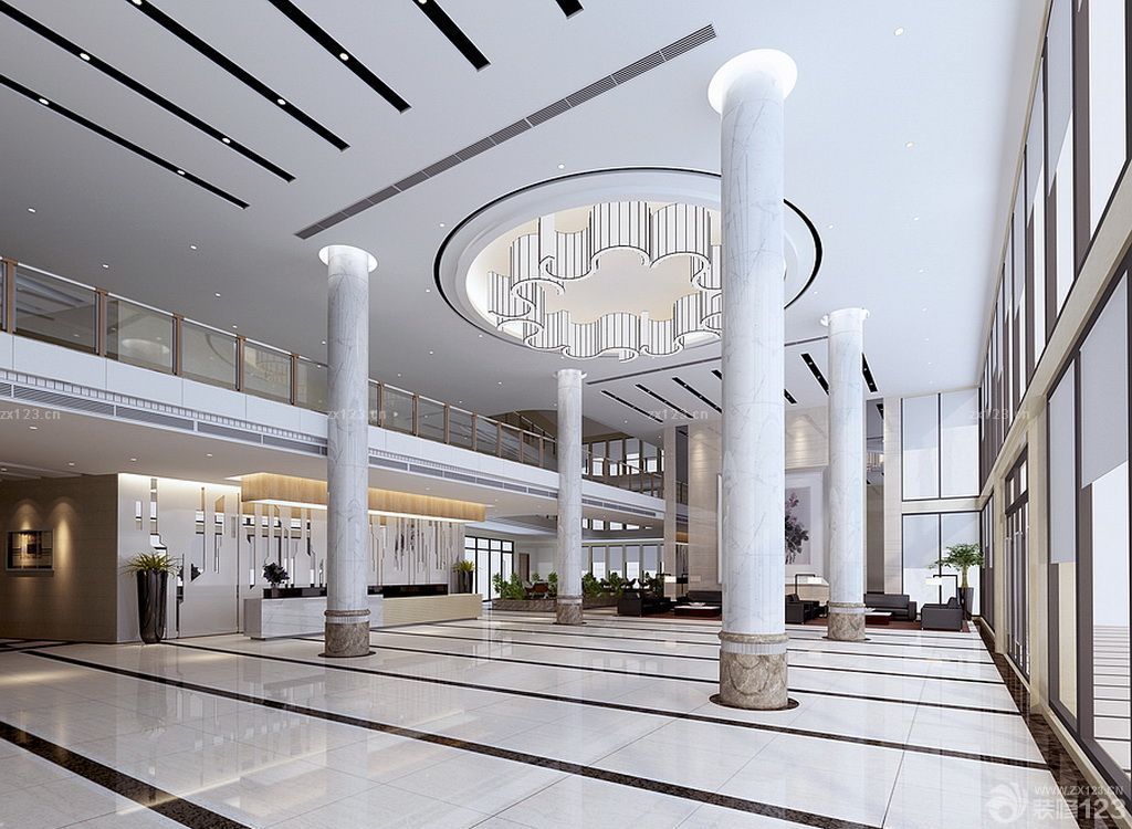 写字楼设计公司前台背景墙设计效果图