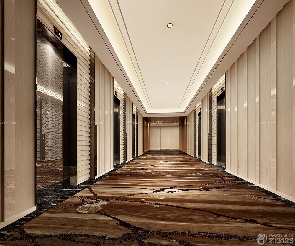 宾馆装修设计走廊装修效果图
