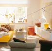 暖色调家庭室内客厅置物凳效果图欣赏