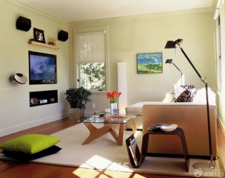 最新现代家庭室内小客厅置物凳效果图片