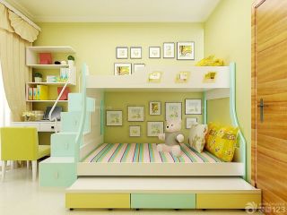 小户型儿童房上下床装修设计图