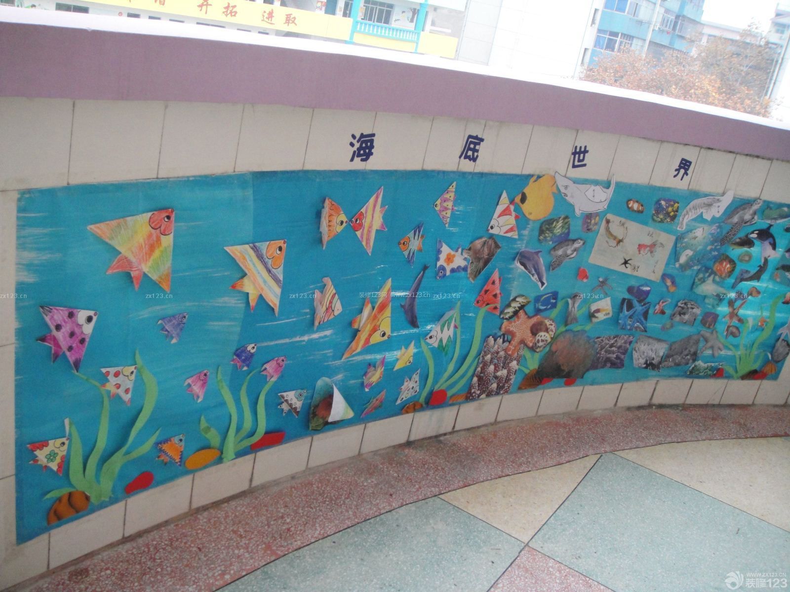 幼儿园走廊主题墙布置效果图片