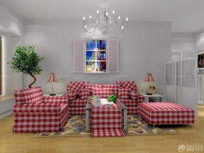 地中海家庭室内客厅沙发套设计图大全