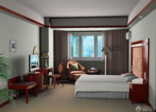 新中式风格宾馆家具装修效果图欣赏