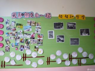 幼儿园主题墙照片布置效果图