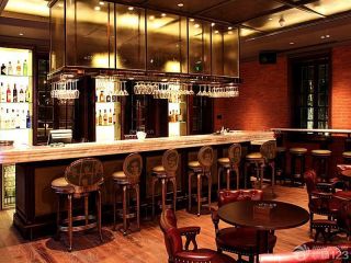 古典酒吧吧台高凳设计图片大全