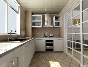 2023现代家装厨房玻璃推拉门设计图片