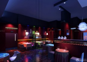 现代酒吧彩色灯光装饰设计图片大全