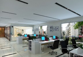 现代办公大厅美时办公家具设计图片