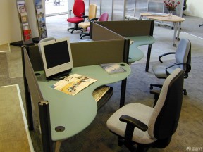小型办公室美时办公家具设计效果图