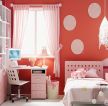 现代风格10平米小户型儿童房橙色墙面装饰图