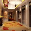 新中式混搭快捷酒店走廊装修设计图片