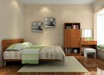 48平米简约中式风格直通小户型卧室装修设计效果图