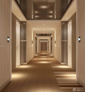 快捷酒店装修设计 走廊