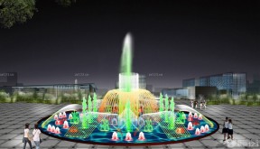 现代风格广场喷泉装修图片欣赏