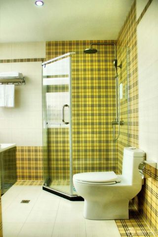 快捷酒店装修设计卫生间瓷砖贴图效果图