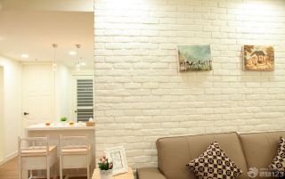 50平米小户型改两居客厅白色墙面装修效果图