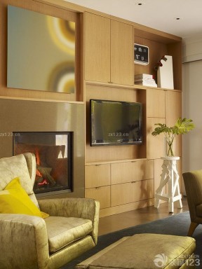 电视墙造型设计 组合柜子