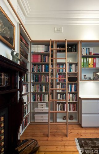 家用书架梯子设计图片