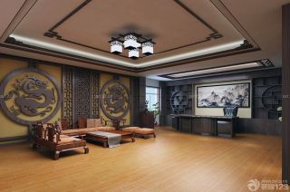 新中式风格办公室装饰画设计图