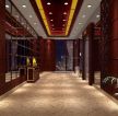 五星级商务酒店电梯口天花板灯装修效果图