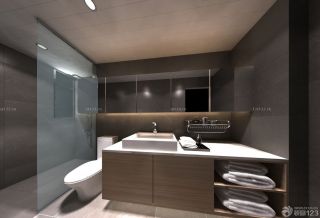 家庭浴室家用储物柜设计图片