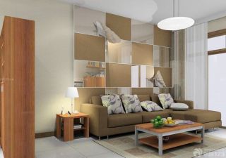 现代风格一室改两室沙发背景墙装修案例