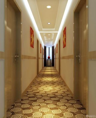 小型宾馆室内走廊装潢案例欣赏