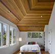 阁楼卧室生态木吊顶天花板贴图装修效果图
