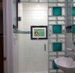现代简约小卫生间玻璃砖墙面装修效果图欣赏