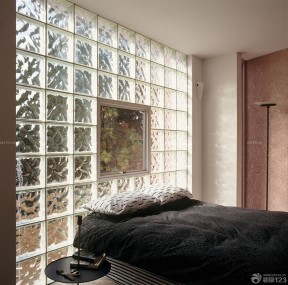玻璃砖墙面 现代简约风格实景图