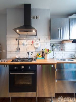 厨房不锈钢橱柜装修设计效果图