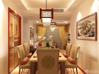 新中式小户型家具灯具纯色窗帘