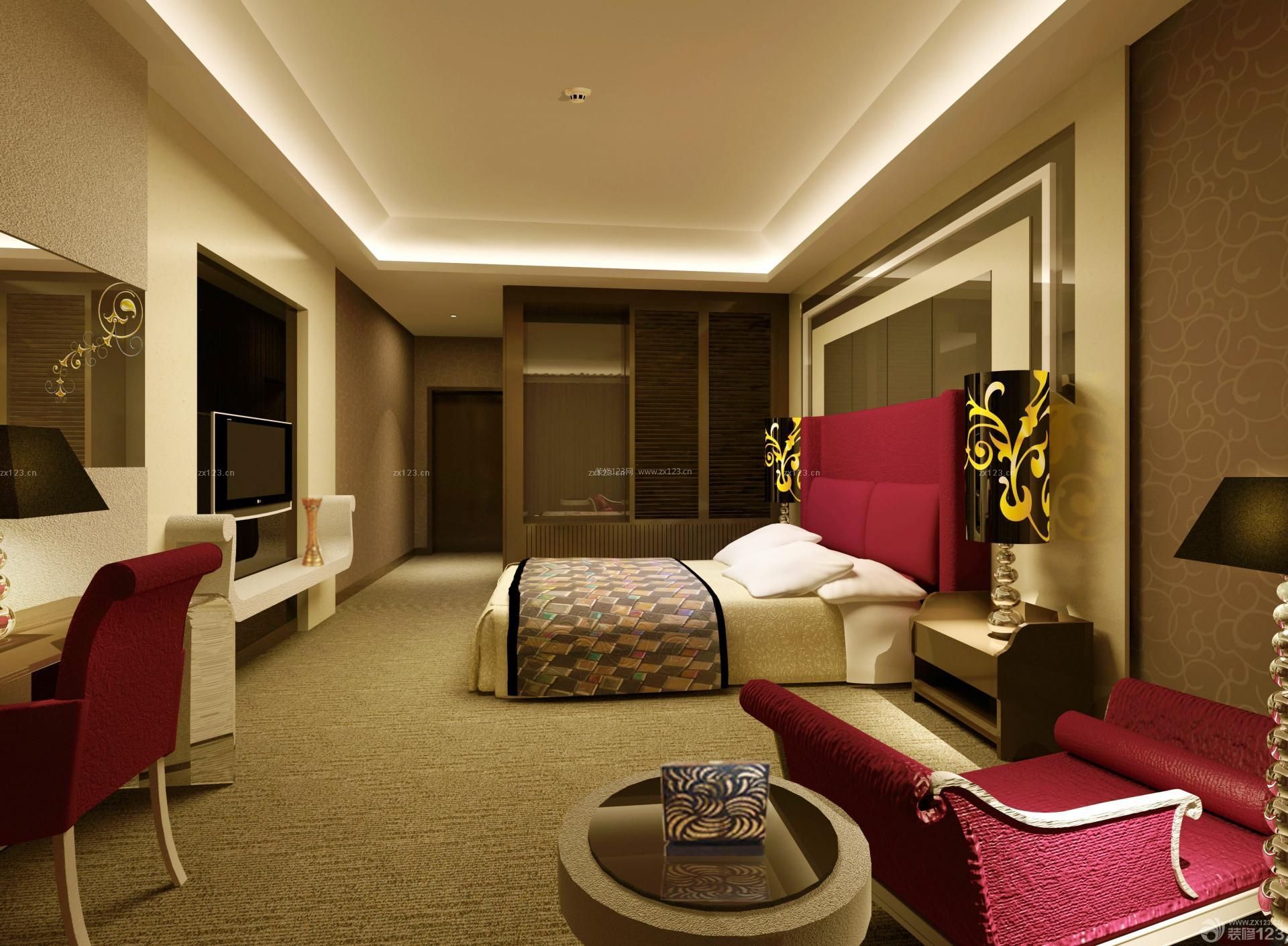 现代风格快捷酒店房间设计案例