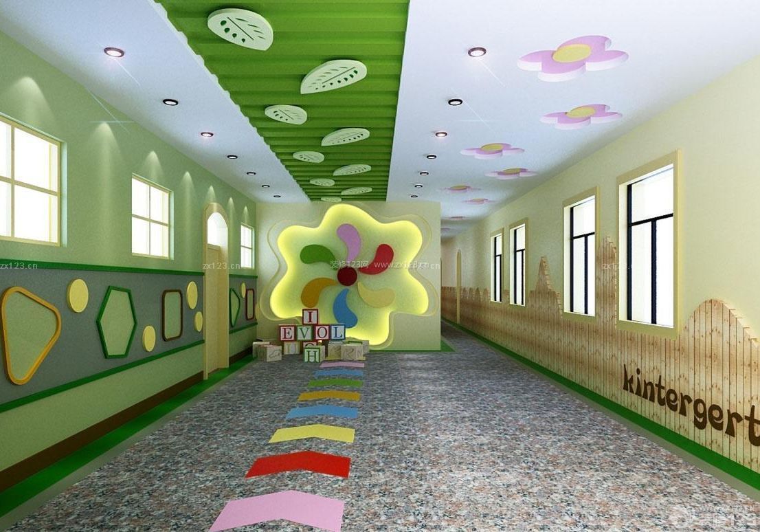 幼儿园风雨走廊效果图图片