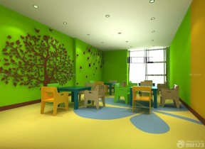 幼儿园墙饰 样板间