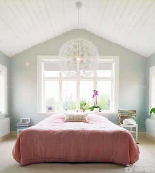 美式乡村风格70平米装修样板房卧室装修设计图