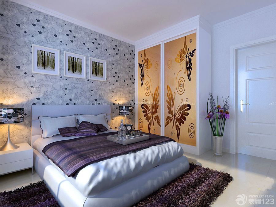东南亚风格小户型室内卧室设计效果图