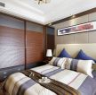 现代美式复古风格小户型卧室装修样板房
