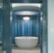 地中海家庭浴室马赛克门框装修效果图大全