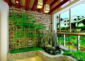 中式入户花园 古典风格
