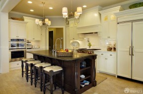 房屋装修设计 美式新古典风格 敞开式厨房