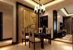 中式风格餐厅壁画设计图片