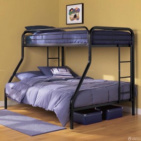 铁质高低床 卧室设计