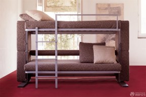 现代风格铁质高低床装修效果图