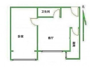 新农村小别墅40平方一室一厅户型图