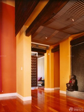 橙色地砖 混搭风格设计