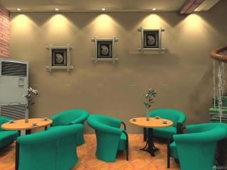 咖啡馆墙面装饰画设计效果图
