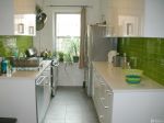 简约风格厨房绿色瓷砖装修案例