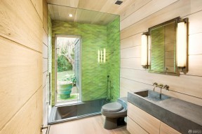 家居浴室绿色瓷砖装修案例